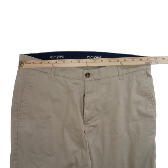 Jos A Bank 1905 Men's Pants Khaki 36x27 100% Cotton - Picture 3 of 6